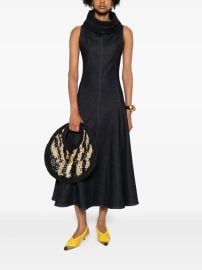 Jacquemus Sleeveless Flared Day Dress | Blue | FARFETCH at Farfetch